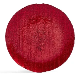 Gifi Assiette à dessert ronde rouge Ø21cm verre| Vaisselle Et Accessoires De Table