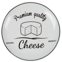 Gifi Assiette à fromage design noir et blanc| Vaisselle Et Accessoires De Table
