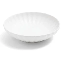Vaisselle Et Accessoires De Table<Gifi Assiette à soupe Venise rebord ondulé faïence blanc Ø20cm