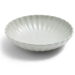 Vaisselle Et Accessoires De Table<Gifi Assiette à soupe Venise rebord ondulé faïence vert sauge Ø20cm