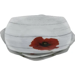 Vaisselle Et Accessoires De Table<Gifi Assiette carrée plate coquelicot flower x4