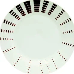 Vaisselle Et Accessoires De Table<Gifi Assiette creuse blanche décor aile marron