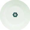 Gifi Assiette creuse blanche décor fleur bleue| Vaisselle Et Accessoires De Table