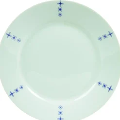 Gifi Assiette creuse blanche décor aile bleu| Vaisselle Et Accessoires De Table