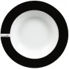 Gifi Assiette creuse blanche et noire| Vaisselle Et Accessoires De Table