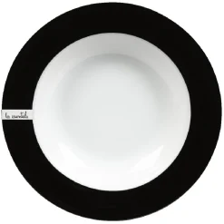 Gifi Assiette creuse blanche et noire| Vaisselle Et Accessoires De Table
