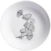 Gifi Assiette creuse décor fleur blanc noir| Vaisselle Et Accessoires De Table