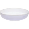 Gifi Assiette creuse en faïence blanc avec liseré crème| Vaisselle Et Accessoires De Table