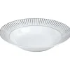 Gifi Assiette creuse en porcelaine motif argenté| Vaisselle Et Accessoires De Table