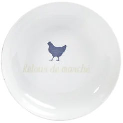 Gifi Assiette creuse en porcelaine blanche| Vaisselle Et Accessoires De Table