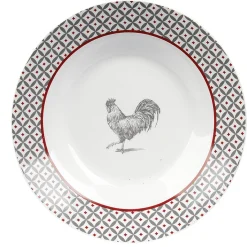 Gifi Assiette creuse esprit campagne design poule ø21 cm| Vaisselle Et Accessoires De Table