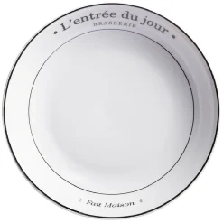 Gifi Assiette creuse Le plat du jour| Vaisselle Et Accessoires De Table