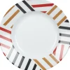 Gifi Assiette creuse Luminarc blanc rayures contemporaines Balnea| Vaisselle Et Accessoires De Table