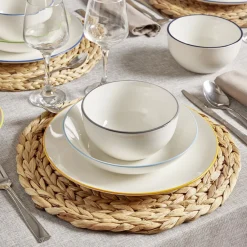 Gifi Assiette creuse porcelaine blanc Ø20cm| Vaisselle Et Accessoires De Table