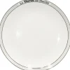 Gifi Assiette creuse rebord inscription Le Bistrot du Marché blanche| Vaisselle Et Accessoires De Table