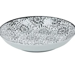Vaisselle Et Accessoires De Table<Gifi Assiette creuse ronde blanche et noire Sara