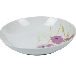 Vaisselle Et Accessoires De Table<Gifi Assiette creuse ronde blanche motif pavot violet