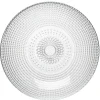 Gifi Assiette creuse ronde effet relief blanc transparent Ø21 cm| Vaisselle Et Accessoires De Table