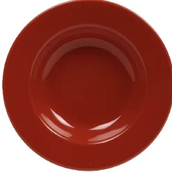 Gifi Assiette creuse rouge| Vaisselle Et Accessoires De Table