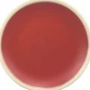 Gifi Assiette dessert couleur argile rouge bordure blanche| Vaisselle Et Accessoires De Table