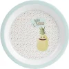 Gifi Assiette mélaminé enfant design Gildas l'Ananas| Vaisselle Et Accessoires De Table