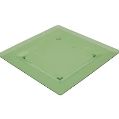 Vaisselle Et Accessoires De Table<Gifi Assiette plastique plate carrée unie vert x 10