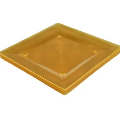 Vaisselle Et Accessoires De Table<Gifi Assiette plastique plate carrée unie jaune x 10