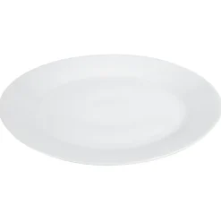 Gifi Assiette plate basique ronde blanche porcelaine| Vaisselle Et Accessoires De Table