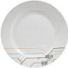 Vaisselle Et Accessoires De Table<Gifi Assiette plate blanche décor lignes multicolores