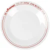 Gifi Assiette plate blanche et rouge| Vaisselle Et Accessoires De Table