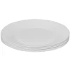 Gifi Assiette plate blanche Harena bord ligne en relief x6| Vaisselle Et Accessoires De Table