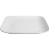 Gifi Assiette plate carré en grès blanche| Vaisselle Et Accessoires De Table