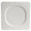 Vaisselle Et Accessoires De Table<Gifi Assiette plate carrée blanche avec intérieur rond Feston