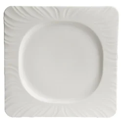 Vaisselle Et Accessoires De Table<Gifi Assiette plate carrée blanche avec intérieur rond Feston
