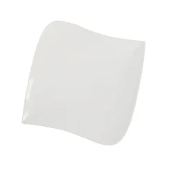 Gifi Assiette plate carrée blanche| Vaisselle Et Accessoires De Table