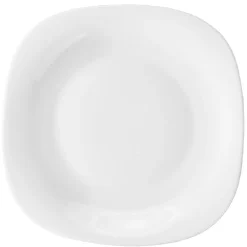 Gifi Assiette plate carrée blanche Carine Opal| Vaisselle Et Accessoires De Table