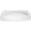 Gifi Assiette plate carrée ivoire avec intérieur rond| Vaisselle Et Accessoires De Table