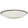 Gifi Assiette plate en faïence avec liseré doré| Vaisselle Et Accessoires De Table