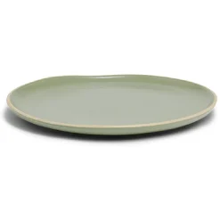 Vaisselle Et Accessoires De Table<Gifi Assiette plate en faïence vert Ø27xH1,7cm