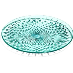 Gifi Assiette plate en plastique bleu effet martelé| Vaisselle Et Accessoires De Table