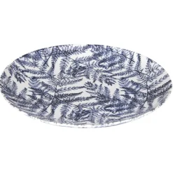 Gifi Assiette plate en porcelaine décor feuillage| Vaisselle Et Accessoires De Table
