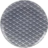 Gifi Assiette plate en porcelaine décor vague japonaise| Vaisselle Et Accessoires De Table