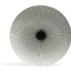 Gifi Assiette plate en porcelaine décor rayures soleil| Vaisselle Et Accessoires De Table