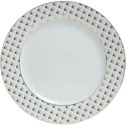 Gifi Assiette plate en porcelaine motif doré| Vaisselle Et Accessoires De Table