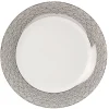 Gifi Assiette plate en porcelaine motif argenté| Vaisselle Et Accessoires De Table