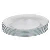 Gifi Assiette plate en verre transparent x6| Vaisselle Et Accessoires De Table
