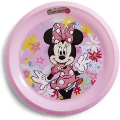 Gifi Assiette plate enfant Minnie Mouse plastique Ø21cm| Vaisselle Et Accessoires De Table