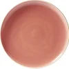 Gifi Assiette plate faïence Terracotta avec liseré crème| Vaisselle Et Accessoires De Table