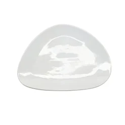 Gifi Assiette plate forme galet blanc| Vaisselle Et Accessoires De Table