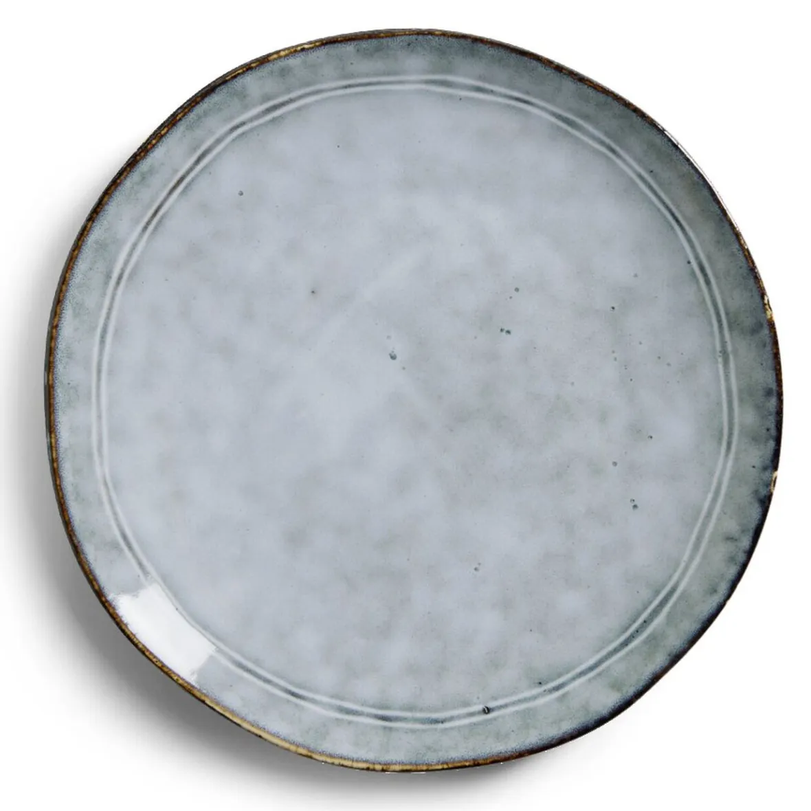 Gifi Assiette plate grès cuivré Ø26cm| Vaisselle Et Accessoires De Table